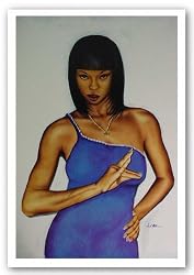 Zeta Girl by Fred Mathews 24"x36" Art Print Poster African-American
