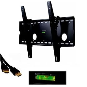 VideoSecu Black Tilt Wall Mount Bracket with Free 7 FT HDMI Cable for Panasonic 50 inch HDTV Plasma/LCD TV