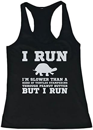 I'm Slower than a Turtle Funny Women's Workout Tank Top Gym sleeveless Shirt