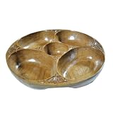 High Quality & Interesting Gift Ideas For Her She Would Love A Stylish & Beautiful Decorative Wooden Dry Fruit & Snack Serving Tray Completely Handmade With Solid Walnut Wood Ideal For Use At Parties Or For Gifting