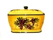 VENETIAN GRAPE CERAMIC BREAD BOX/TOAST JAR