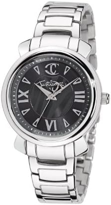 Just Cavalli Ladies Glam Analogue Watch R7253179523 with Quartz Movement, Stainless Steel Bracelet and Black Dial