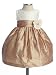 Off White/Camel Raw Silk Dress w/ Pin on Flower At the Waist