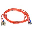 Fiber Optic Cable, ST/SC, Multi Mode, Duplex - 3 meter (62.5/125 Type)