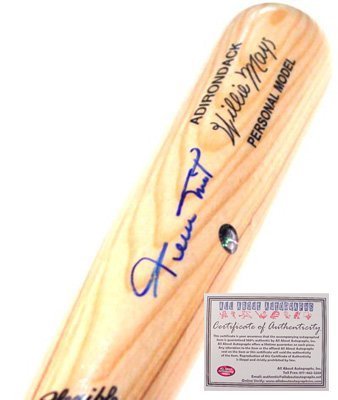 Willie Mays San Francisco Giants MLB Hand Signed Game Model Adirondack Baseball Bat