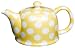 Yedi Houseware Classic Coffee and Tea White Dots 20 Ounce Teapot, Banana Yellow