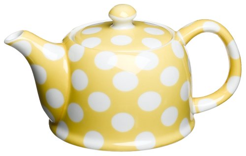 Best Cheap Yedi Houseware Classic Coffee and Tea White Dots 20 Ounce Teapot, Banana Yellow