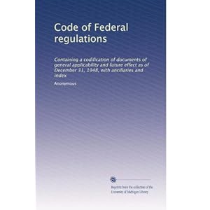 【クリックでお店のこの商品のページへ】Code of Federal regulations (Vol.5052) [ペーパーバック]