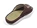 KNPS016T/ Japanese Tatami Natural Bamboo Arch Support Wide Width Open-Toe Cat House Slippers/US4-5,Wide/Brown