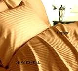 Homespell Egyptian cotton 800 Thread Count Sateen Stripe 4 Pc Comforter Set ....