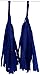 Just Artifacts Tissue Paper Tassel Garland KIT (Sailor) – 16 X Hanging Tassels – Navy Blue, Steel Blue, Royal Blue, Yellow Color Combination. Click for More Color Combinations!