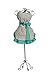 Grandway Retro Designer Apron The SOPHIA Black & Cream Dots with Teal Ties Fun gift