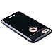 iPhone 7 Case, Moonmini 2 in 1 Hybrid Hard PC + Soft TPU Shockproof Slim Dual Layer Rugged Bumper Protective Cover for iPhone 7 - Jet Black
