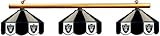 Oakland Raiders Pool Table Light - Stained Glass Shades