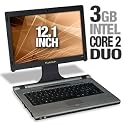 FlyBook VM Advanced Laptop Computer - Intel Core 2 Duo ULV U7600 1.2GHz, 3GB DDR2, 80GB HDD, DVDRW, 12.1" WXGA, Vista Business, Black
