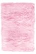 Faux Sheepskin Area Rug, 2-footx3-foot, PINK