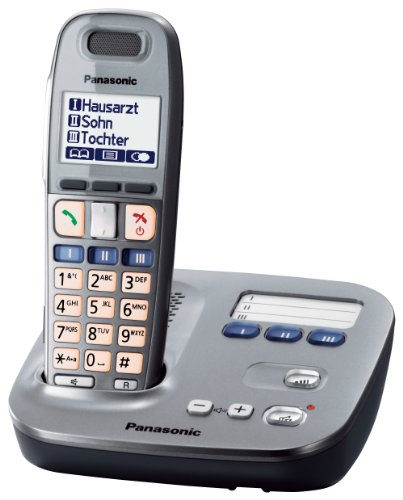 Panasonic KX-TG6571  DECT Systemtelefon mit Freisprechfunktion, Headset Anschluss graphit Preisvergleich