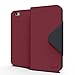 iPhone 6S Case, Cellto PU Leather Wallet Cover Stand and Reversible Magnetic Flap Flip Cover for Apple iPhone 6 (2014) / iPhone 6S (2015) - Wine/Black