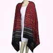 Designer Shawl in Tie Dye Wool Presents Girlfriends Asian Clothes 80 x 35 inches