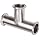Parker Sanitary Tube Fitting, Stainless Steel 304, Tee, 1-1/2" Tube OD