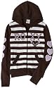 Roxy Girls 7-16 - Traffic Light Striped, Hooded Zip-Up Sweater