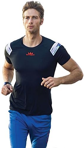 WiffWaff Men's Orginal Athletic Round Neck T-Shirt (RT70078, Made in Korea) (X-Large)