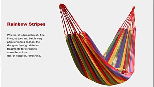 Super Big Size 280cmx80cm Hammock Outdoor Hammocks Camping Hunting Leisure Goods New Arrival Hot Sale 2014 (Red rainbow)