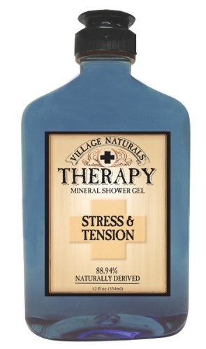Village Naturals Therapy Stress & Tension Mineral Shower Gel 12.6 fl oz