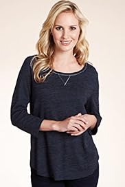 Petite Metallic Effect Longline Top