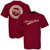 Florida State Seminoles (FSU) Garnet Distressed Dual Graphics T-shirt
