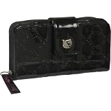 Loungefly Hello Kitty Black Patent Embossed Wallet - Black