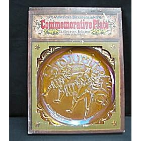 Spirit of 76 Bicentennial Carnival Glass Plate