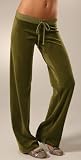 JUICY COUTURE Velour - Juicy Couture Basic Velour Drawstring Pants HUNTER Green (2007 Arrival)