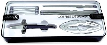 Laguiole Evolution 14-Piece Acidule Seafood Tool Set, Black