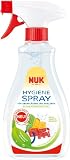 Produkt-Bild: Nuk Hygiene Spray 380 ml zur Reinigung und Desinfektion von z. B. Oberfl&auml;chen oder Spielzeugen, frei von Farbstoffen, Chlor und optischen Aufhellern, 2er Pack (2 x 380 ml)