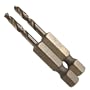 Milescraft 2322 1/8-Inch Standard Point Stubby Bits for Metal/General Purpose Drilling
