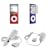 Accessory bundle kit: Hard Grade A Crystal Case + Auto Car Charger DC + Home Travel Charger AC + Clear Screen Protector for iPod Nano 5g Nano 5th Generation