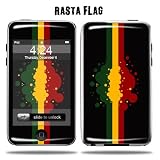 Apple iPod Touch Protective Vinyl Skin 2G 3G 2nd 3rd Generation 8GB 16GB 32GB - Rasta Flag