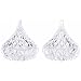 Godinger Crystal Famous Hersheys Kiss Crystal Trinket Box, Set of 2