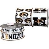 Offray University of Missouri Tigers Printed Craft Ribbon Pack, 12-Yard