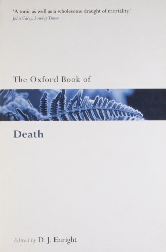 the oxford book of death oxford books of prose  verse