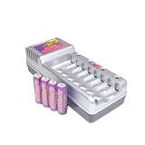 Lenmar Charger, 8 Station, w/4 2000mAh NI-MH