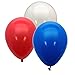 GIFTEXPRES Pack of 72 Patriotic Party Balloons/Red, White and Blue Patriotic Balloons/Patriotic Latex Balloons /4th of July Balloons/Memorial Day Party Balloons (Patriotic)