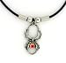Rainbow Cabochon Fantasy Stone Spider Pendant Necklace