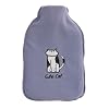 2 Litre Hot Water Bottle with Fleece Cover - Cute Cat