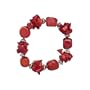 UB "Mimi" 7" Red Coral Stretch Bracelet