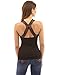 PattyBoutik Women's Crochet Inset Ruched Detail Tank Top