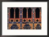 Architectural Feature of Kichu Lakhang Paro, the Oldest Monastery in Bhutan, Paro Town, Bhutan Framed Photographic Poster Print by Alison Wright, 21x17