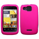 Hot Pink Silicone Skin / Case / Cover for Motorola Citrus / WX445