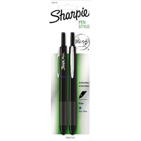 Sharpie Retractable Fine Point Pen, 2 Blue Pens (1753175)